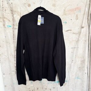 Club Room Estate Merino Wool Blend Mock Neck Turtleneck Sweater